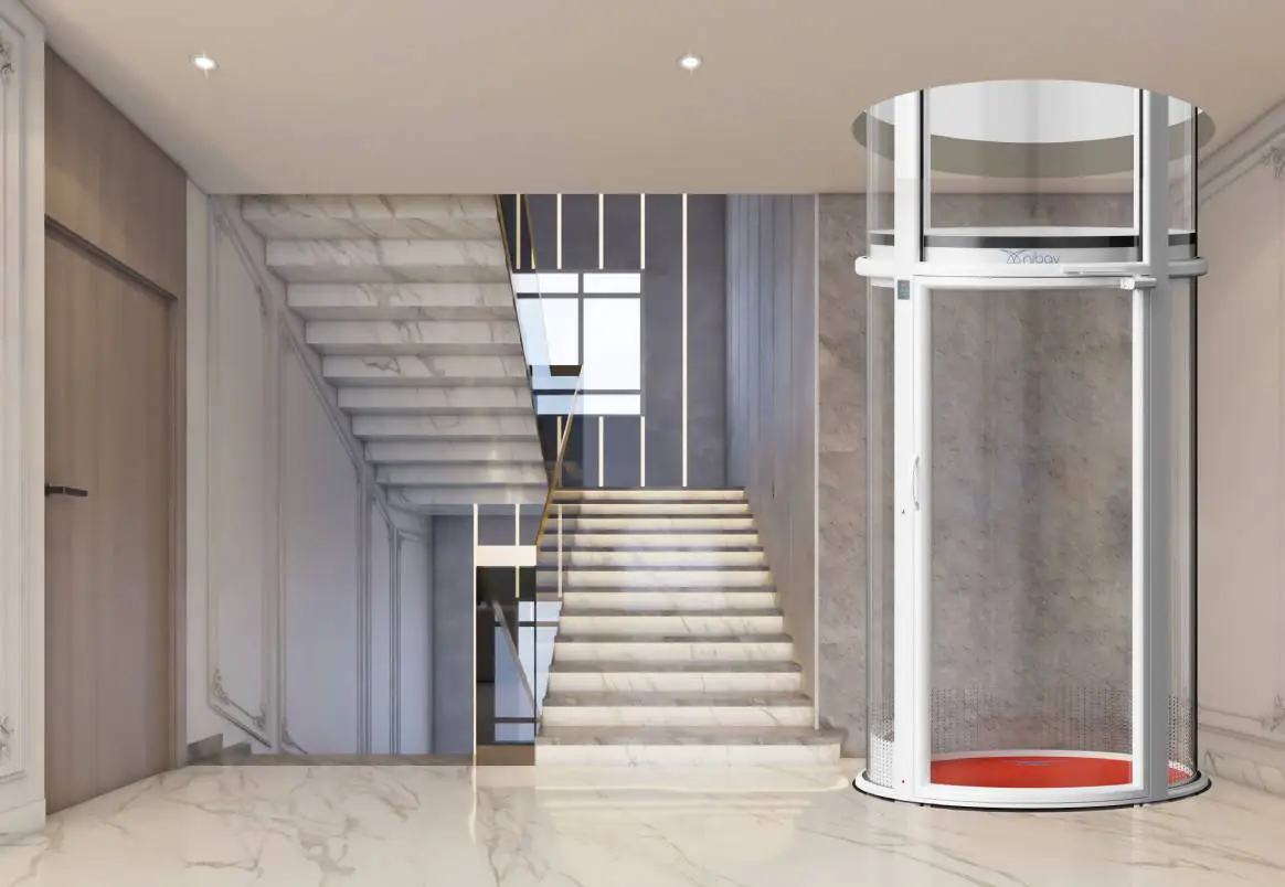 Residential elevator for wheelchair